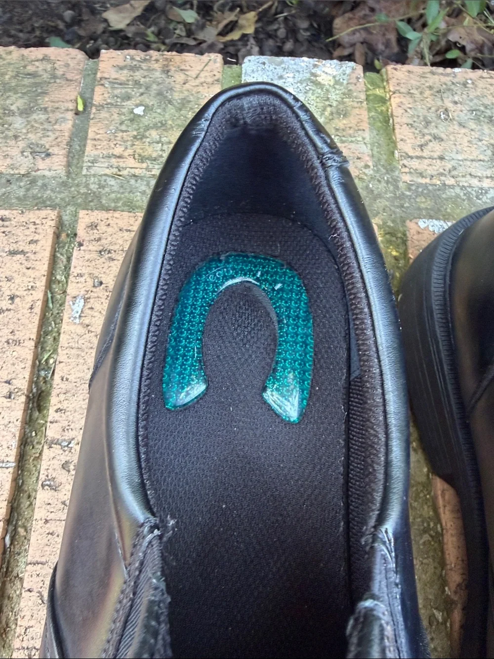Men's Size 12M Black Slip-On Leather Dress Shoes Nunn Bush Comfort Gel